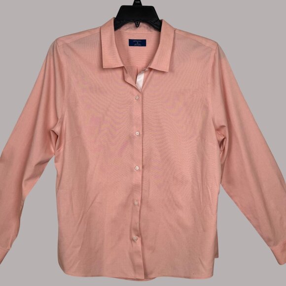 UNTUCKit Coral Toscano Shirt Men’s Size 16 L Long Sleeve Flip Cuff Style #13134 - Picture 7 of 12